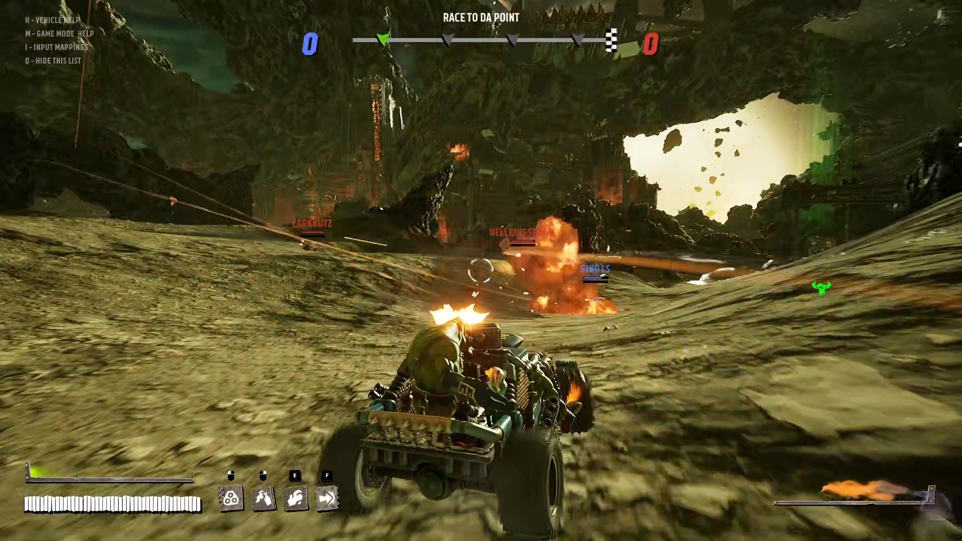 Trecho de gameplay de Warhammer 40k Speed Freeks