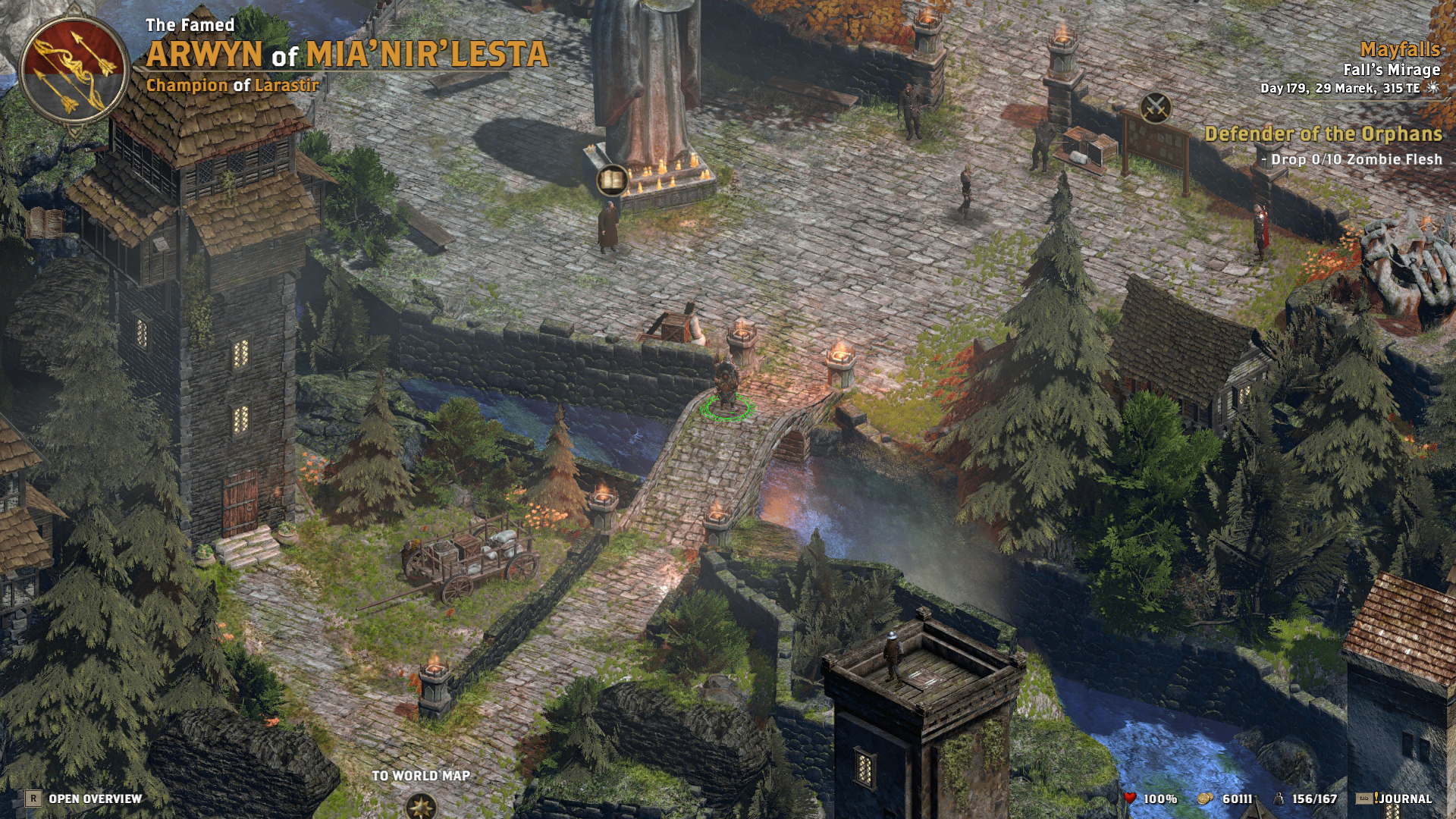 Print Screen de um trecho de gameplay de Alaloth Champions of the Four Kingdoms na região de Mayfalls